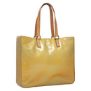 LOUIS VUITTON Monogram Vernis Columbus Tote Bag Gris M91028 LV Auth EC384-1