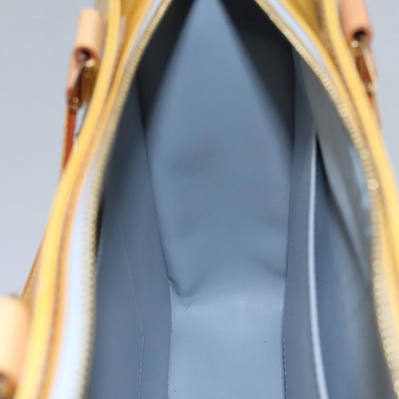 LOUIS VUITTON Monogram Vernis Columbus Tote Bag Gris M91028 LV Auth EC384