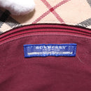 BURBERRY Nova Check Blue Label Shoulder Bag Canvas Beige Auth EC388-17
