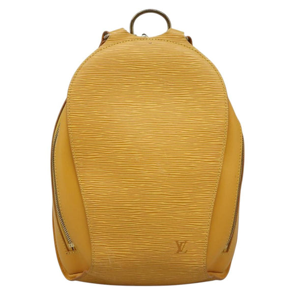 LOUIS VUITTON Epi Mabillon Backpack Yellow M52239 LV Auth EC390