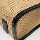 VERSACE Hand Bag Raffia 2way Beige Auth EC391V-16