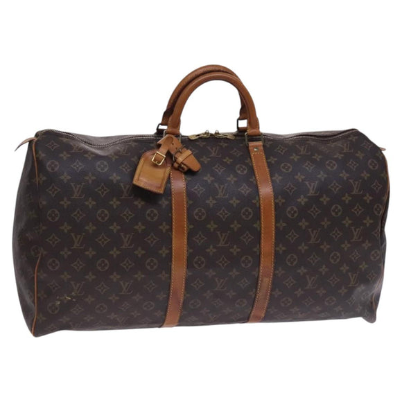 LOUIS VUITTON Monogram Keepall 60 Boston Bag M41422 LV Auth EC404