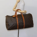 LOUIS VUITTON Monogram Keepall 60 Boston Bag M41422 LV Auth EC404-22