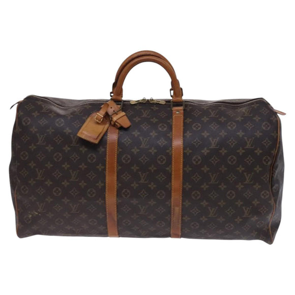 LOUIS VUITTON Monogram Keepall 60 Boston Bag M41422 LV Auth EC404