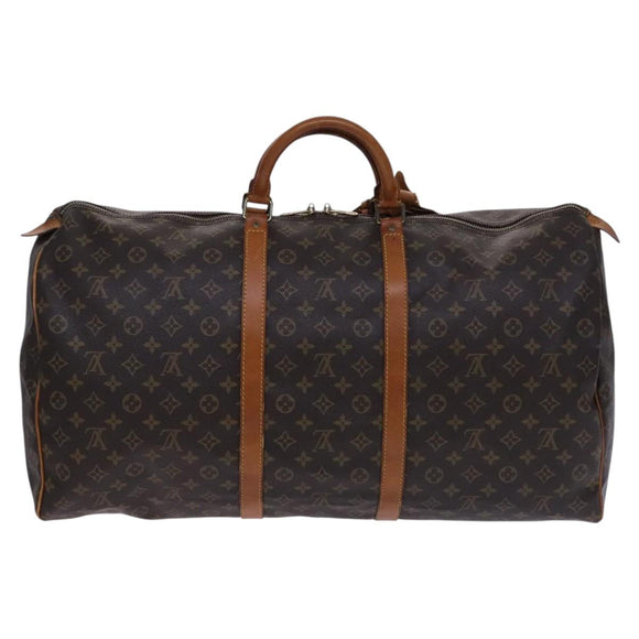 LOUIS VUITTON Monogram Keepall 60 Boston Bag M41422 LV Auth EC404
