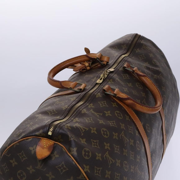 LOUIS VUITTON Monogram Keepall 60 Boston Bag M41422 LV Auth EC404