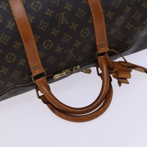 LOUIS VUITTON Monogram Keepall 60 Boston Bag M41422 LV Auth EC404