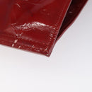 LOUIS VUITTON Monogram Vernis Stanton Tote Bag Red M91078 LV Auth EC405-15