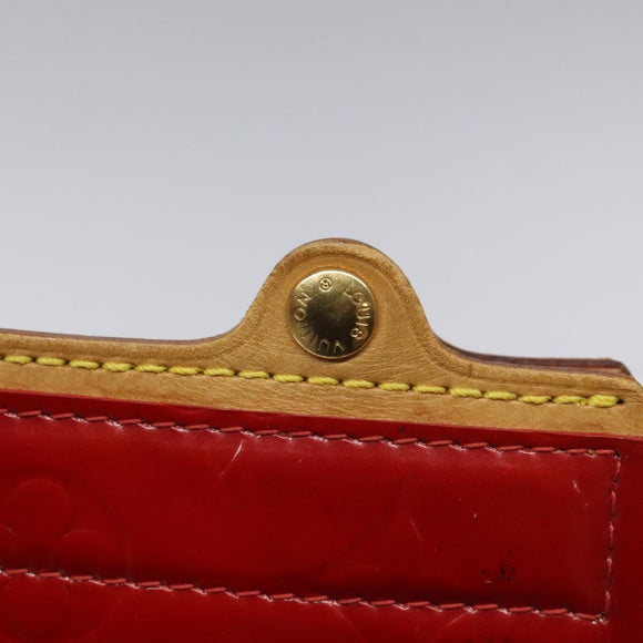 LOUIS VUITTON Monogram Vernis Stanton Tote Bag Red M91078 LV Auth EC405