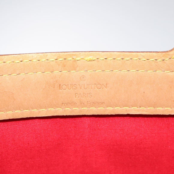 LOUIS VUITTON Monogram Vernis Stanton Tote Bag Red M91078 LV Auth EC405