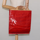 LOUIS VUITTON Monogram Vernis Stanton Tote Bag Red M91078 LV Auth EC405-20