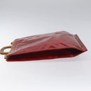 LOUIS VUITTON Monogram Vernis Stanton Tote Bag Red M91078 LV Auth EC405-4