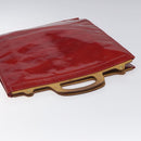 LOUIS VUITTON Monogram Vernis Stanton Tote Bag Red M91078 LV Auth EC405-6