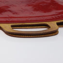 LOUIS VUITTON Monogram Vernis Stanton Tote Bag Red M91078 LV Auth EC405-7