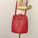 LOUIS VUITTON Epi Cluny Shoulder Bag Red M52257 LV Auth EC406-21