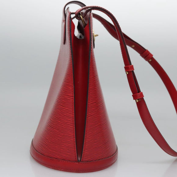 LOUIS VUITTON Epi Cluny Shoulder Bag Red M52257 LV Auth EC406