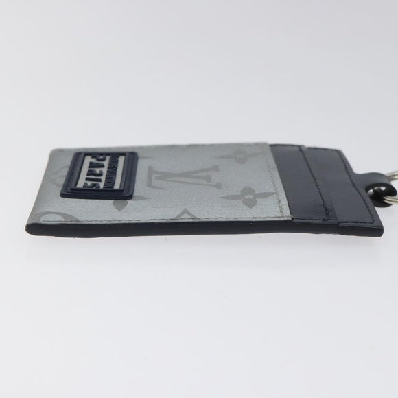 LOUIS VUITTON Monogram Satellite Alpha Pouch Card Case Silver M44178 Auth EC408A