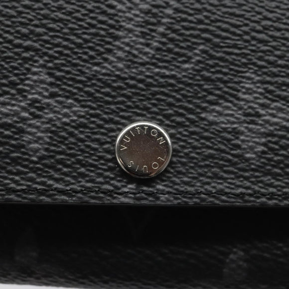 LOUIS VUITTON Monogram Eclipse Multicles6 Key Case M82603 LV Auth EC409M