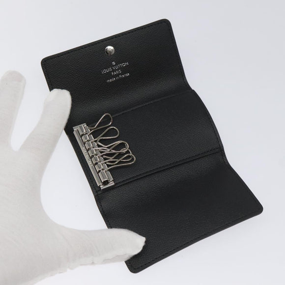LOUIS VUITTON Monogram Eclipse Multicles6 Key Case M82603 LV Auth EC409A