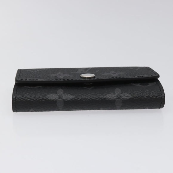 LOUIS VUITTON Monogram Eclipse Multicles6 Key Case M82603 LV Auth EC409M