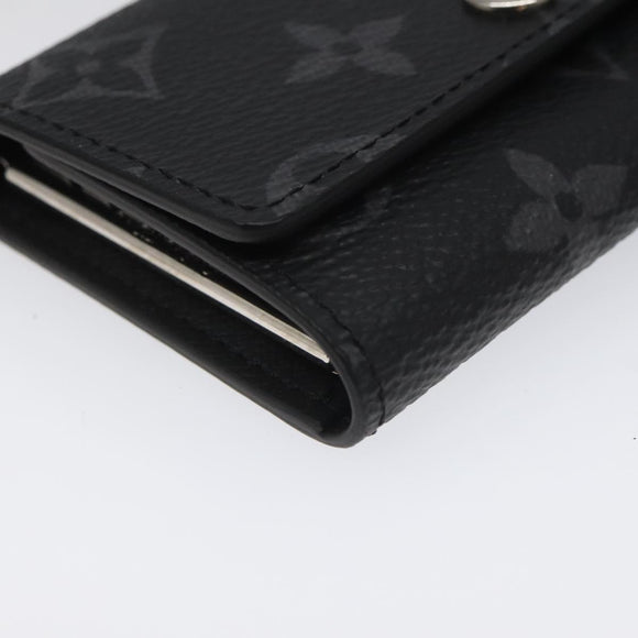 LOUIS VUITTON Monogram Eclipse Multicles6 Key Case M82603 LV Auth EC409A