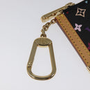 LOUIS VUITTON Monogram Multicolor Pochette Cles Purse Black M92654 Auth EC410SV-8