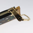 LOUIS VUITTON Monogram Multicolor Pochette Cles Purse Black M92654 Auth EC410SV-9