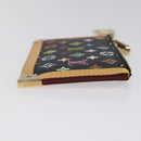 LOUIS VUITTON Monogram Multicolor Pochette Cles Purse Black M92654 Auth EC410SV-3