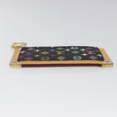 LOUIS VUITTON Monogram Multicolor Pochette Cles Purse Black M92654 Auth EC410SV-6