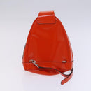 GUCCI Shoulder Bag Suede Patent 2Set Brown Orange Auth EC423-11