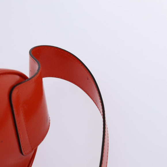 GUCCI Shoulder Bag Suede Patent 2Set Brown Orange Auth EC423