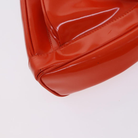 GUCCI Shoulder Bag Suede Patent 2Set Brown Orange Auth EC423