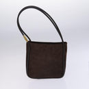 GUCCI Shoulder Bag Suede Patent 2Set Brown Orange Auth EC423-2