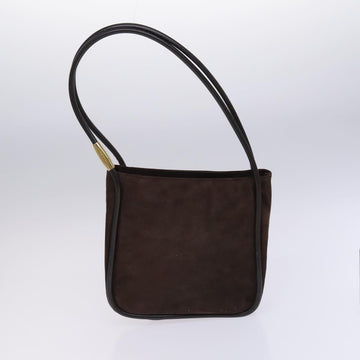 GUCCI Shoulder Bag Suede Patent 2Set Brown Orange Auth EC423 - 0