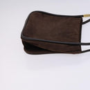 GUCCI Shoulder Bag Suede Patent 2Set Brown Orange Auth EC423-4