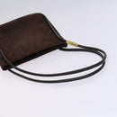 GUCCI Shoulder Bag Suede Patent 2Set Brown Orange Auth EC423-5