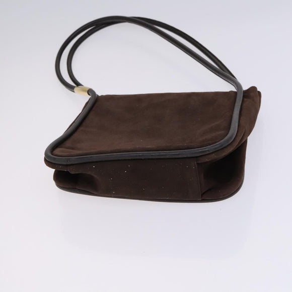 GUCCI Shoulder Bag Suede Patent 2Set Brown Orange Auth EC423