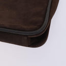 GUCCI Shoulder Bag Suede Patent 2Set Brown Orange Auth EC423-8