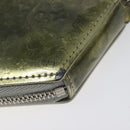 LOUIS VUITTON Vernis Porte Monnaie Flocon Coin Purse Silver M58218 LV Auth EC425-16