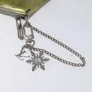 LOUIS VUITTON Vernis Porte Monnaie Flocon Coin Purse Silver M58218 LV Auth EC425-8