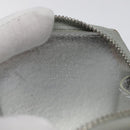 LOUIS VUITTON Vernis Porte Monnaie Flocon Coin Purse Silver M58218 LV Auth EC425-9