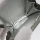 LOUIS VUITTON Vernis Porte Monnaie Flocon Coin Purse Silver M58218 LV Auth EC425-10