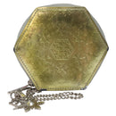 LOUIS VUITTON Vernis Porte Monnaie Flocon Coin Purse Silver M58218 LV Auth EC425-13