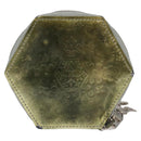 LOUIS VUITTON Vernis Porte Monnaie Flocon Coin Purse Silver M58218 LV Auth EC425-2