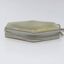 LOUIS VUITTON Vernis Porte Monnaie Flocon Coin Purse Silver M58218 LV Auth EC425-4
