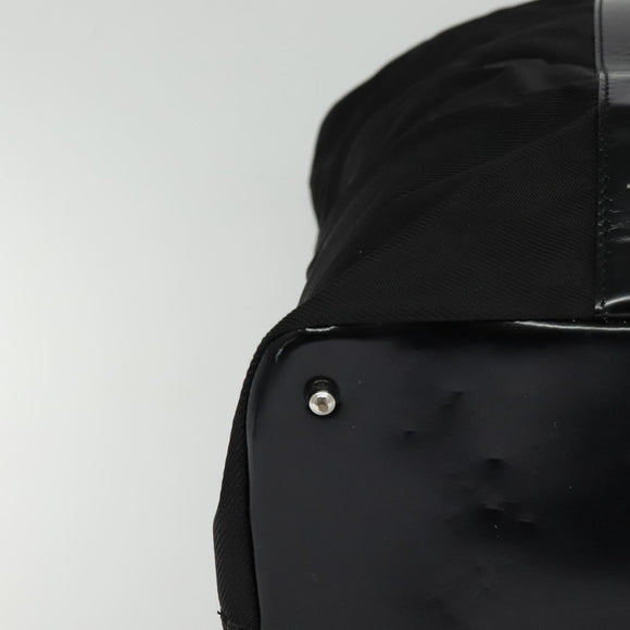 GUCCI Bamboo Hand Bag Nylon Black 002 2854 0412 5 Auth EC436