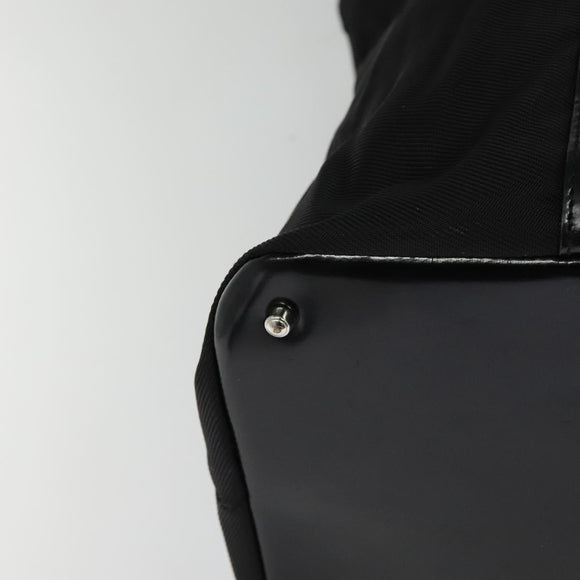 GUCCI Bamboo Hand Bag Nylon Black 002 2854 0412 5 Auth EC436