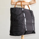 GUCCI Bamboo Hand Bag Nylon Black 002 2854 0412 5 Auth EC436-20