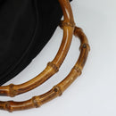 GUCCI Bamboo Hand Bag Nylon Black 002 2854 0412 5 Auth EC436-7