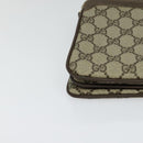 GUCCI GG Supreme Web Sherry Line Shoulder Bag PVC Beige 904 02 029 Auth EC437-10